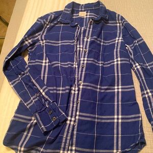 Plaid j crew button down too
